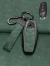 Premium Leather Visible-Button Audi Key Shell