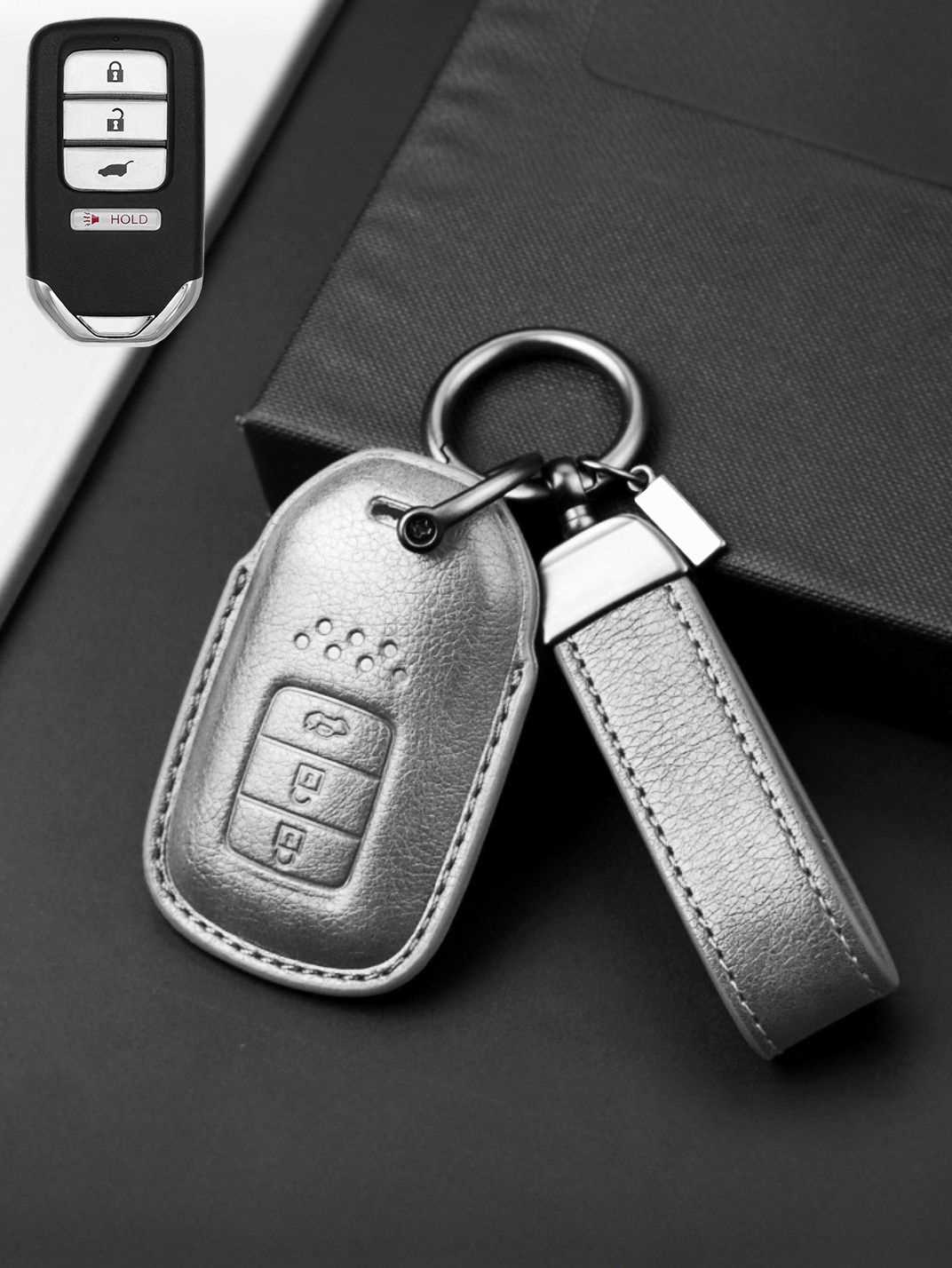 Premium Genuine Leather Honda Key Cover