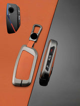 BMW Key Genuine Leather & Metal Frame