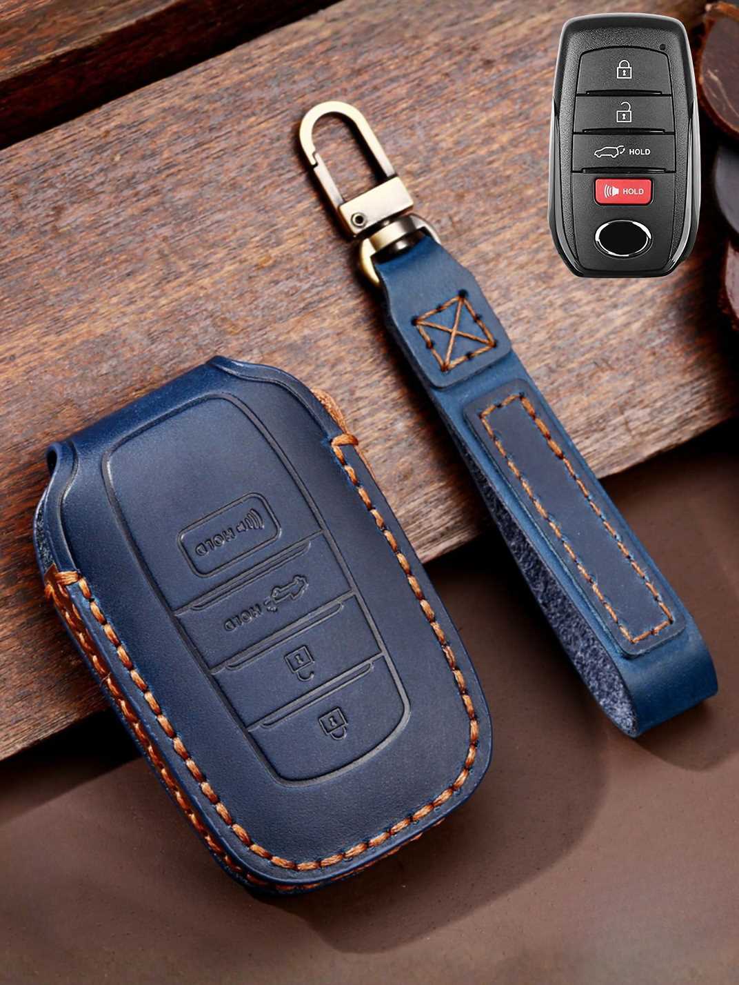 Premium Genuine Leather Toyota Key Cover