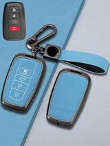 Toyota Key Genuine Leather & Metal Frame