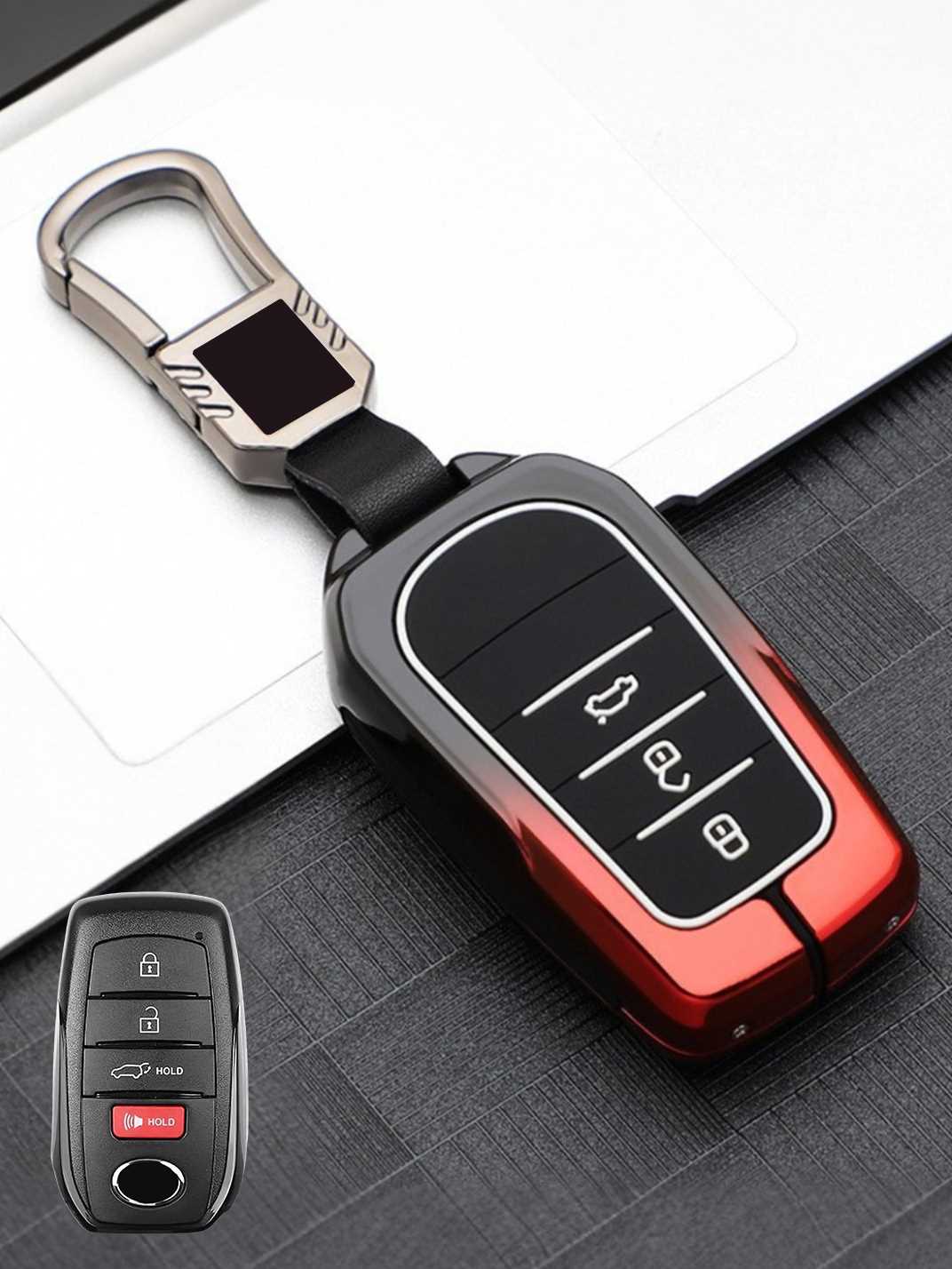 Luxury Colored Alloy Toyota Key Fob Case