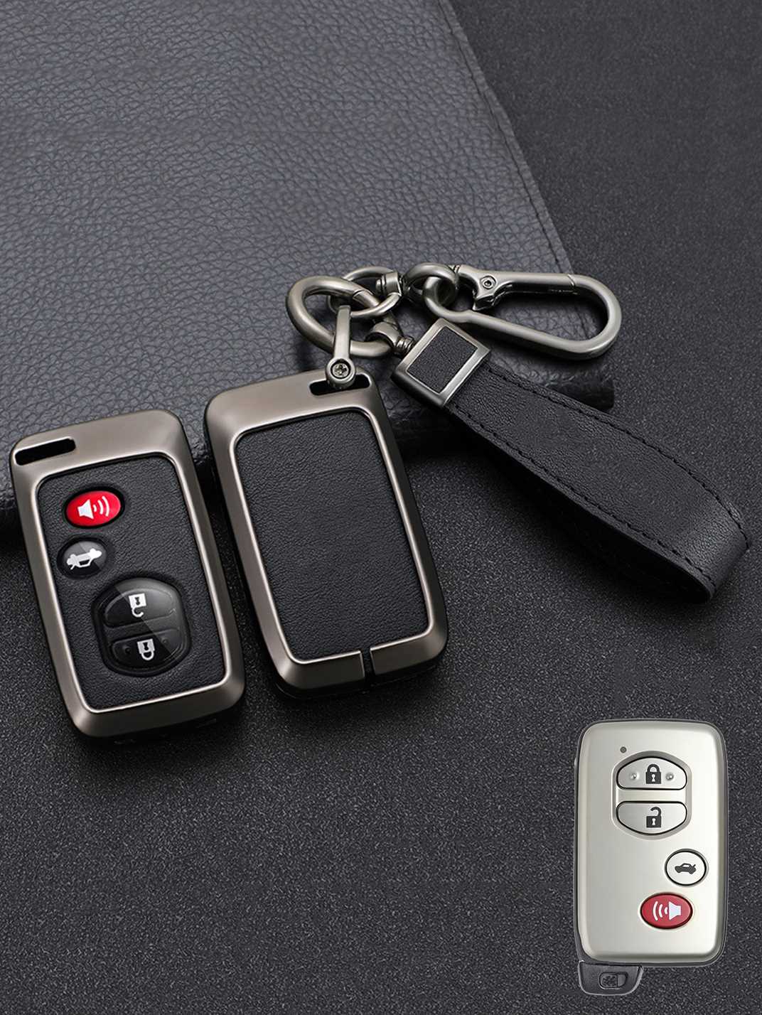 Premium Visible-Button Toyota Key Shell