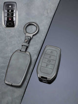 Vintage Leather Metal Alloy Toyota Key Cover
