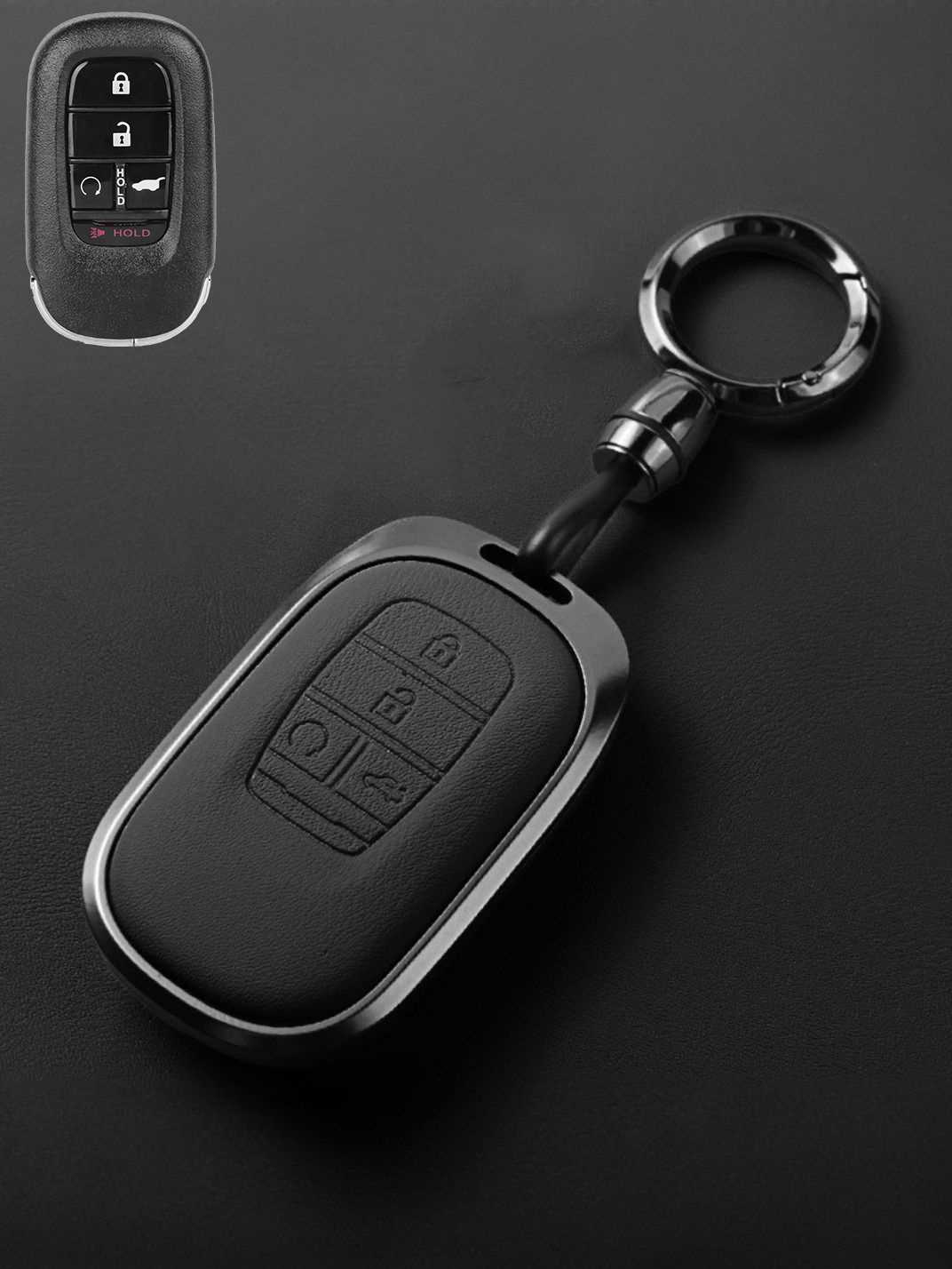 Premium Genuine Leather Honda Key Cover