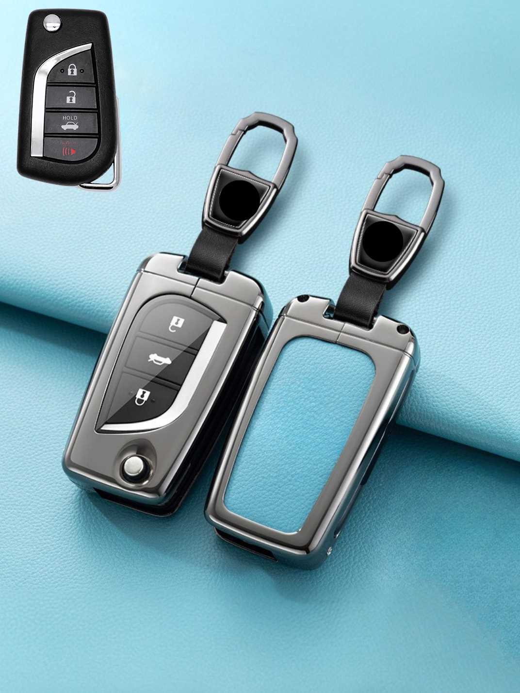 Premium Visible-Button Toyota Key Shell