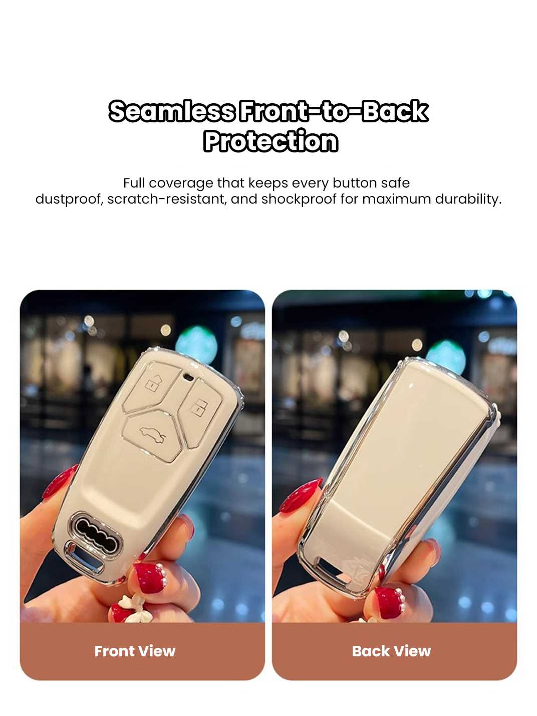 Premium TPU Key Cover for Audi Key Fob