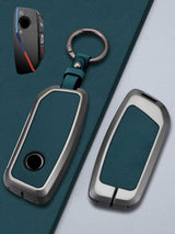 BMW Key Genuine Leather & Metal Frame