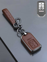 Honda Key Genuine Leather & Metal Frame