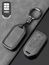Honda Key Genuine Leather & Metal Frame
