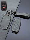 Vintage Leather Metal Alloy Toyota Key Cover
