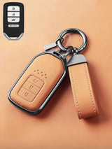 Premium Genuine Leather Honda Key Cover