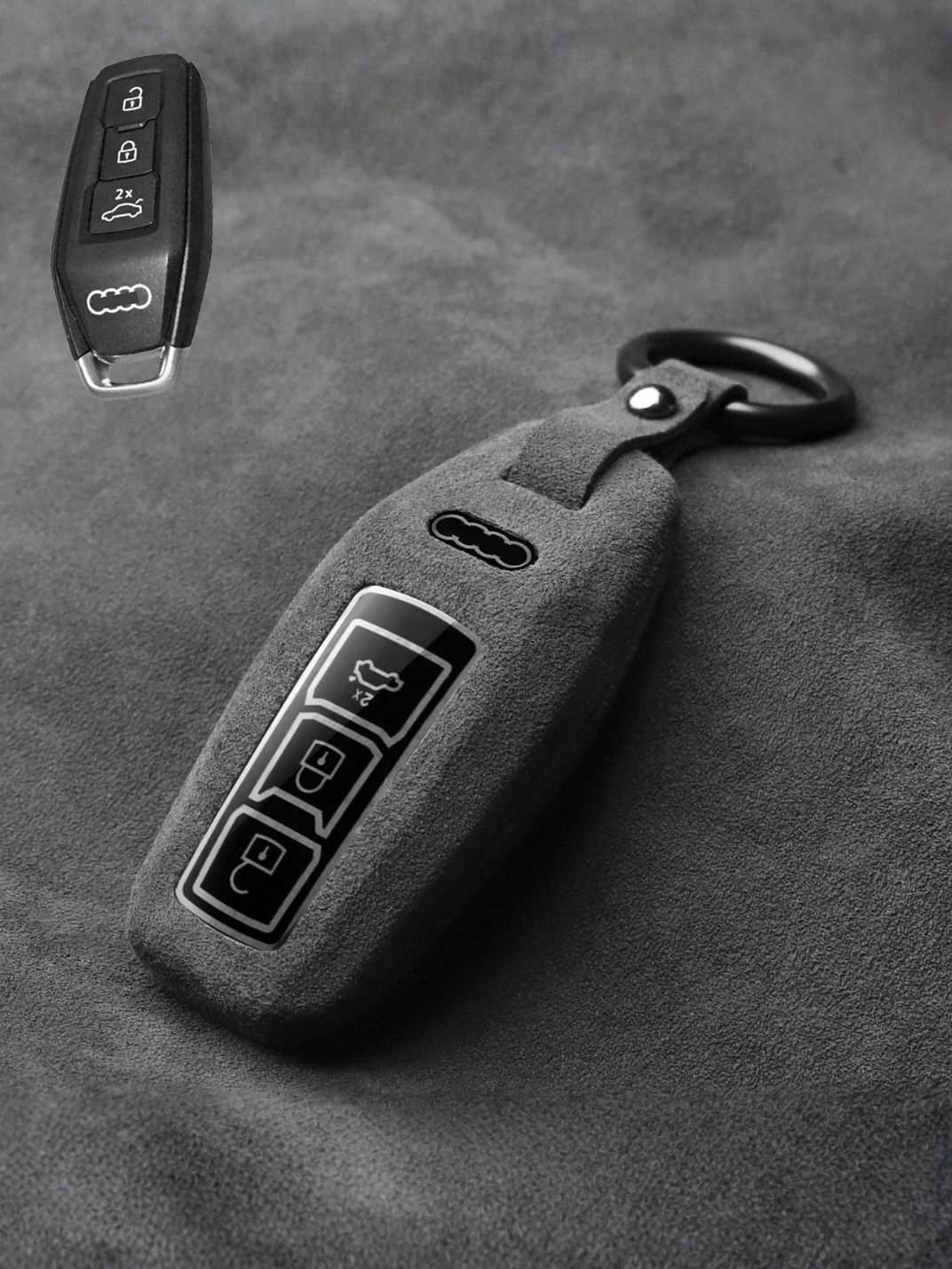 Genuine Alcantara Audi Key Fob Cover
