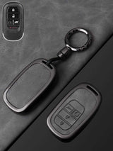 Honda Key Genuine Leather & Metal Frame