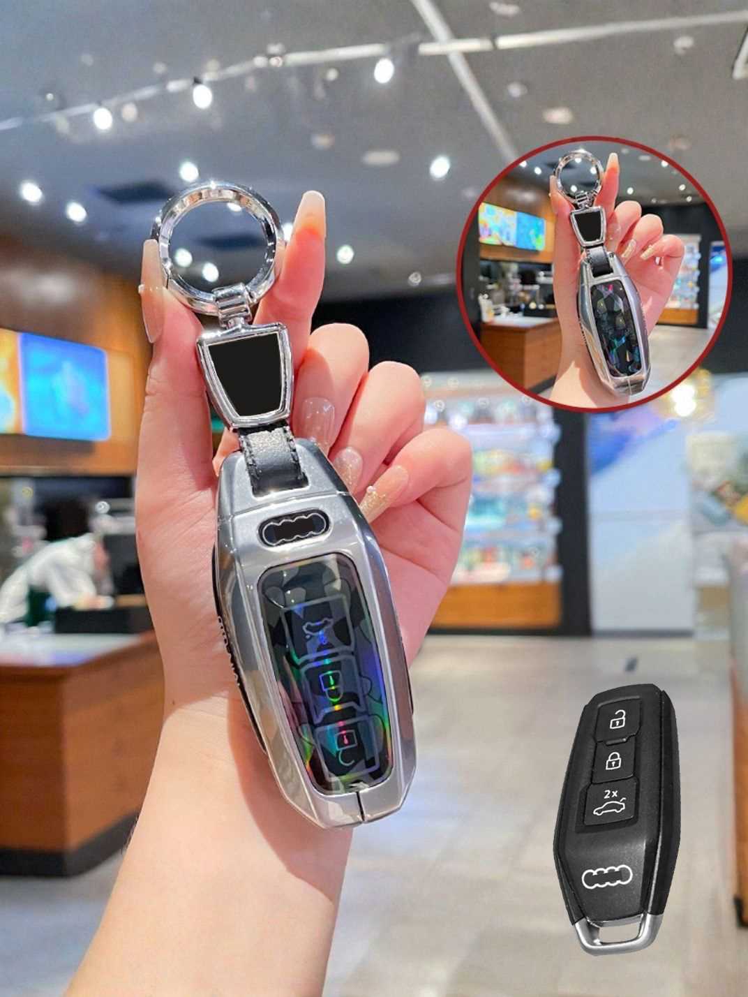 Visible Button Audi Key Fob Protector Shell