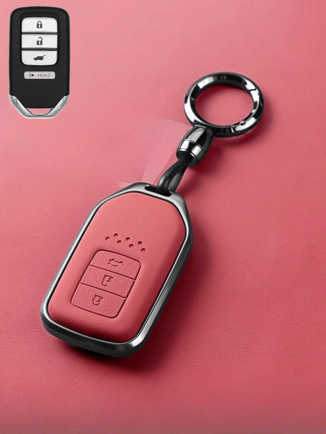 Premium Genuine Leather Honda Key Cover