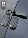 Vintage Leather Metal Alloy Honda Key Cover