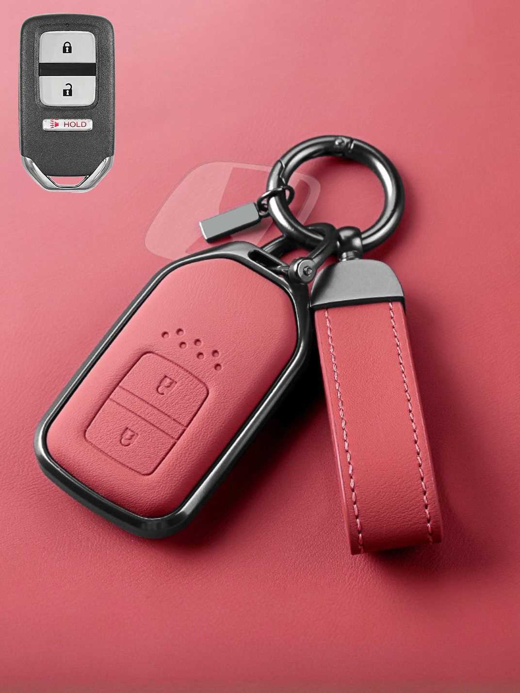 Premium Genuine Leather Honda Key Cover