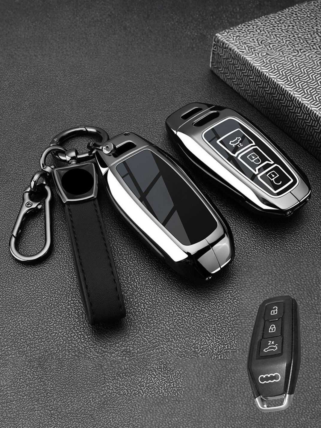 Heavy-Duty Zinc Alloy Audi Key Fob Cover