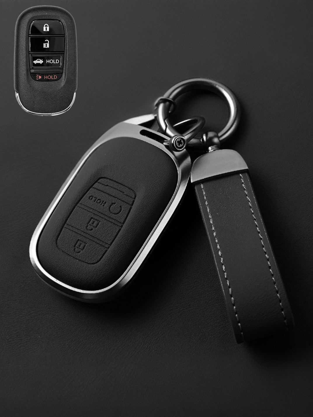 Premium Genuine Leather Honda Key Cover