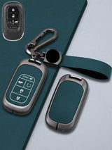 Honda Key Genuine Leather & Metal Frame
