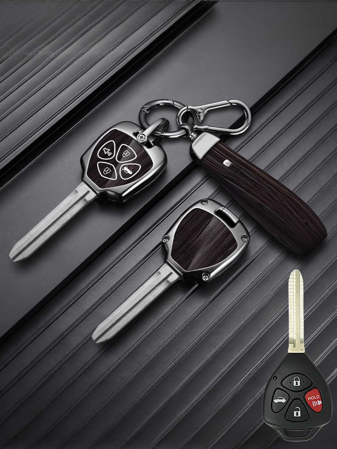 Heavy-Duty Zinc Alloy Toyota Key Fob Cover