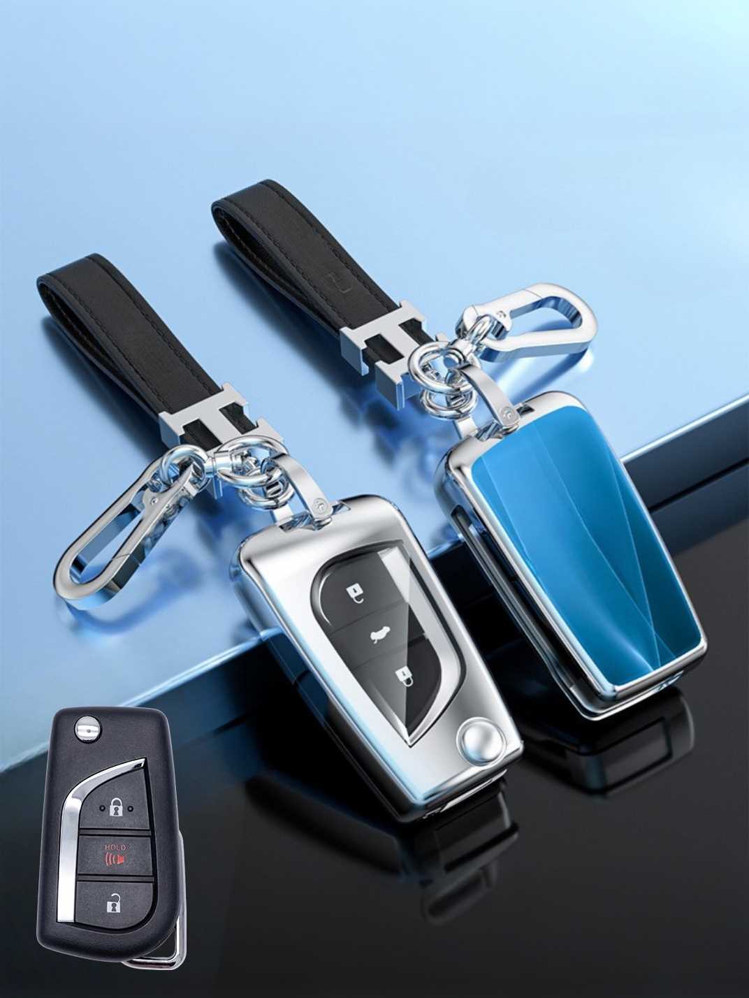 Visible Button Toyota Key Protector Shell