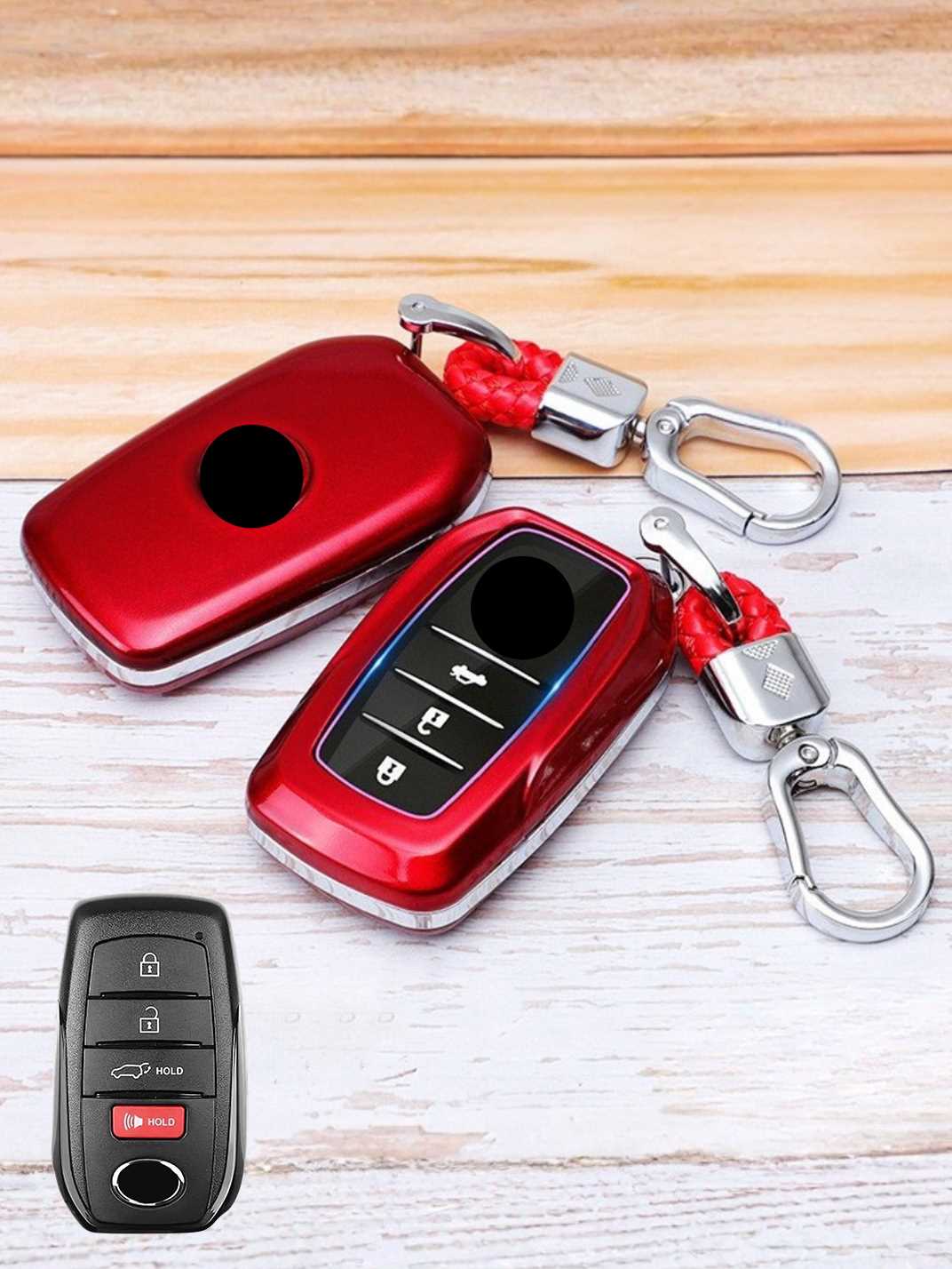 Premium Visible-Button Toyota Key Shell
