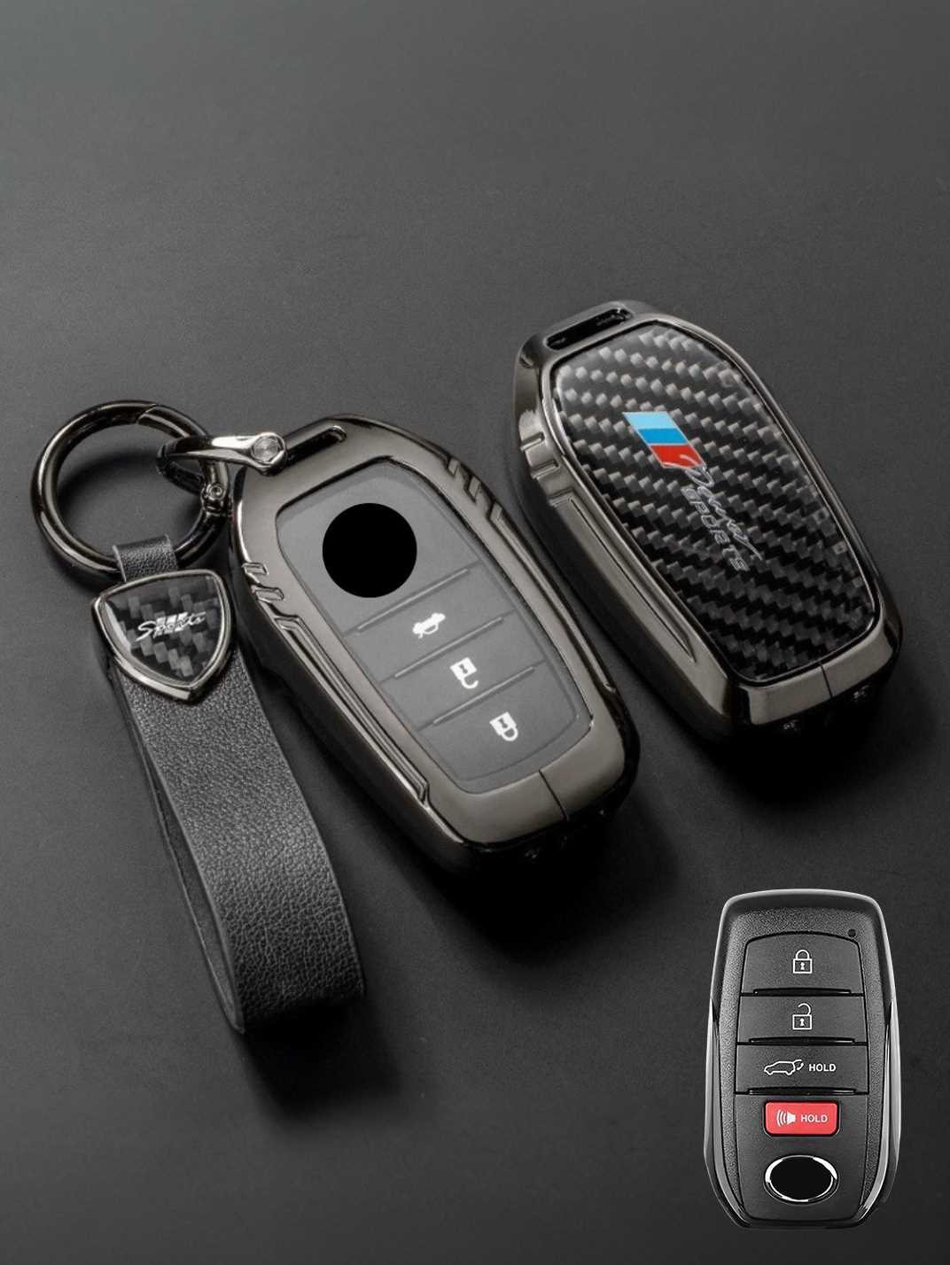 Visible Button Toyota Key Protector Shell
