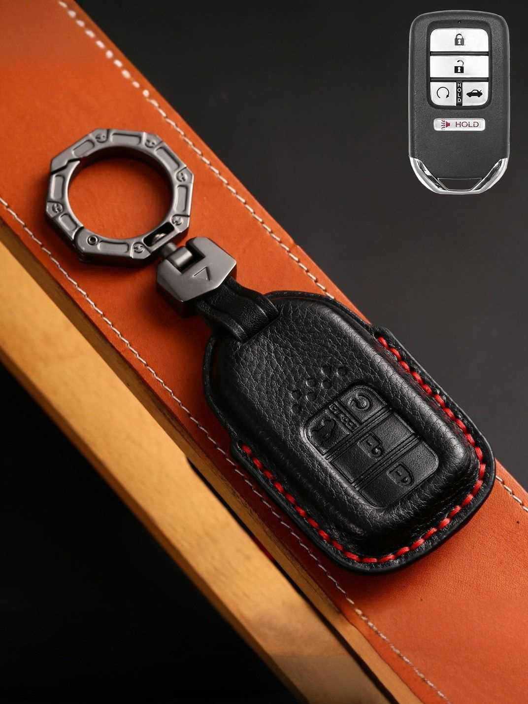 Premium Genuine Leather Honda Key Cover