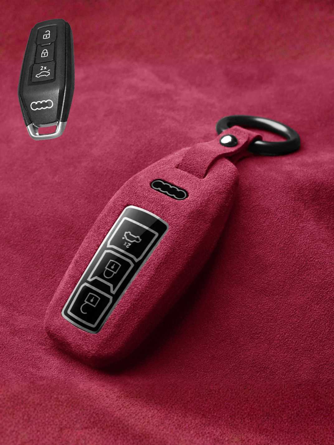 Genuine Alcantara Audi Key Fob Cover