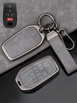 Toyota Key Fob Cover with Leather & Metal Frame