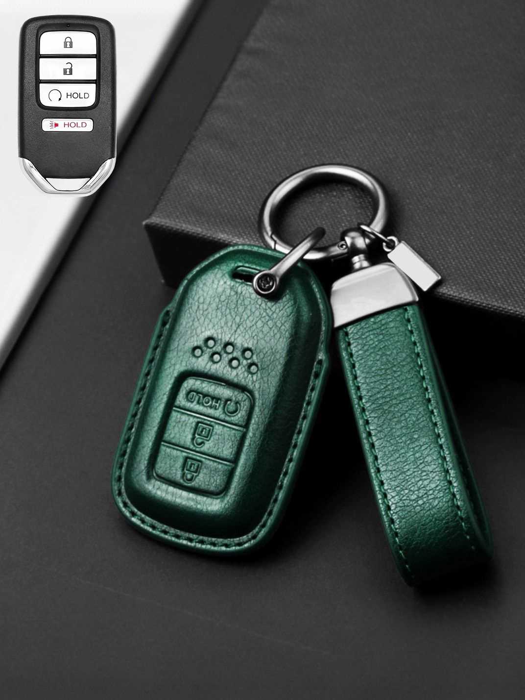 Premium Genuine Leather Honda Key Cover