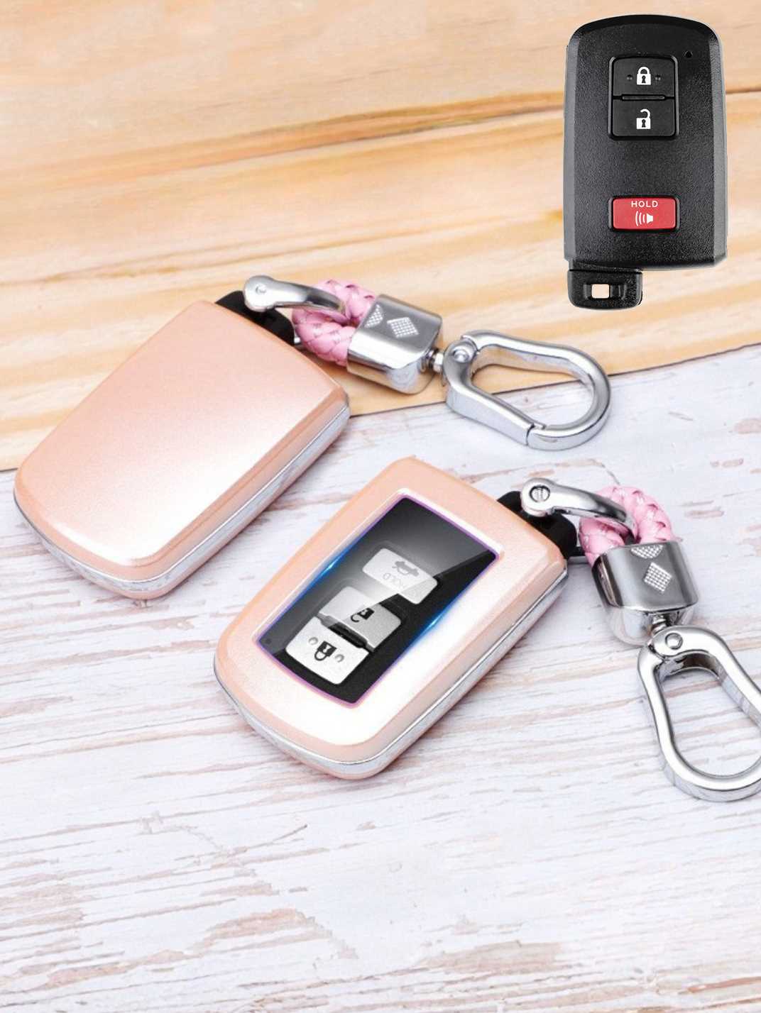 Premium Visible-Button Toyota Key Shell
