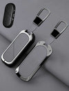MINI Key Fob Cover with Leather & Metal Frame