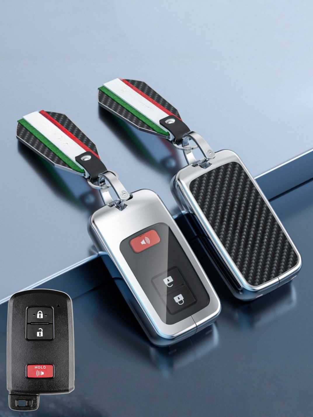 Visible Button Toyota Key Protector Shell
