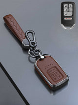 Honda Key Genuine Leather & Metal Frame