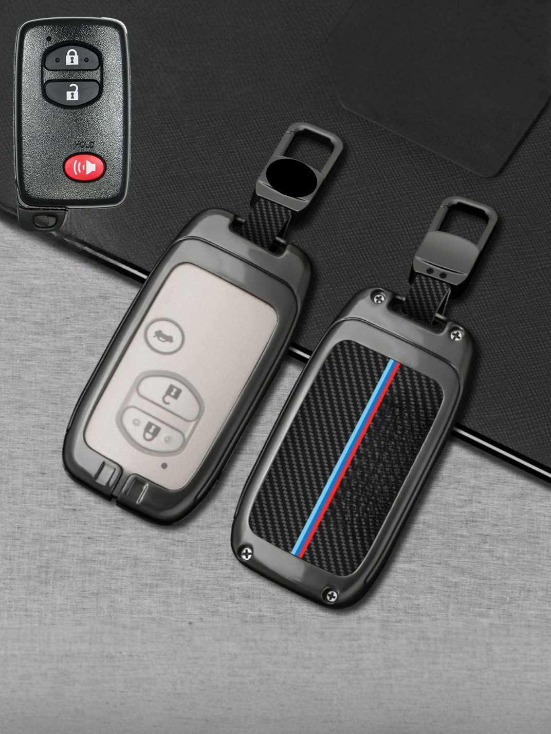 Visible Button Toyota Key Protector Shell