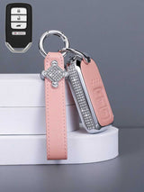 Premium Genuine Leather Honda Key Cover