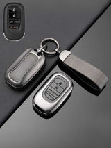 Honda Key Genuine Leather & Metal Frame
