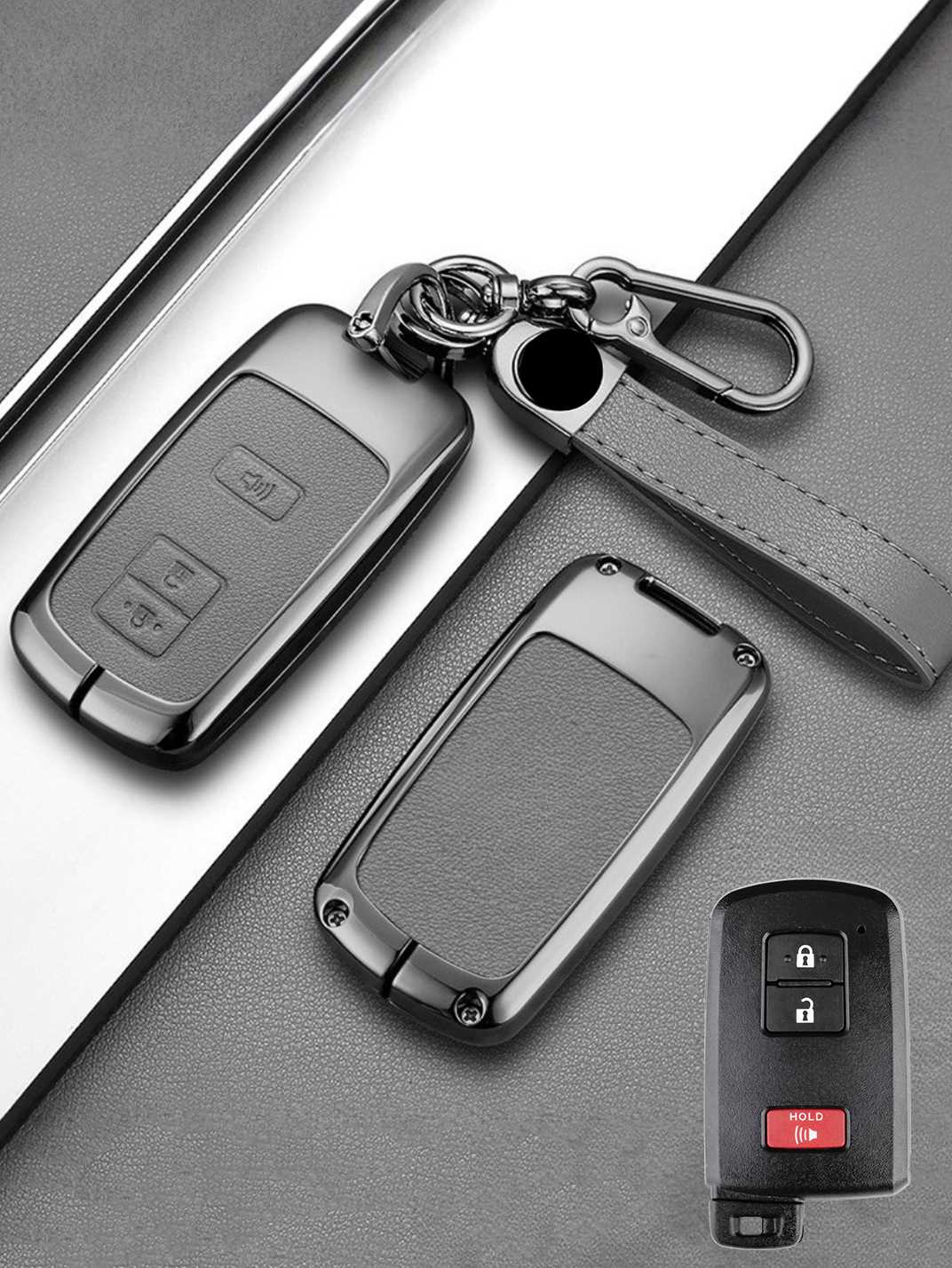 Premium Genuine Leather Toyota Key Cover