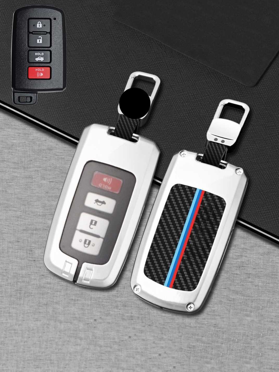 Visible Button Toyota Key Protector Shell