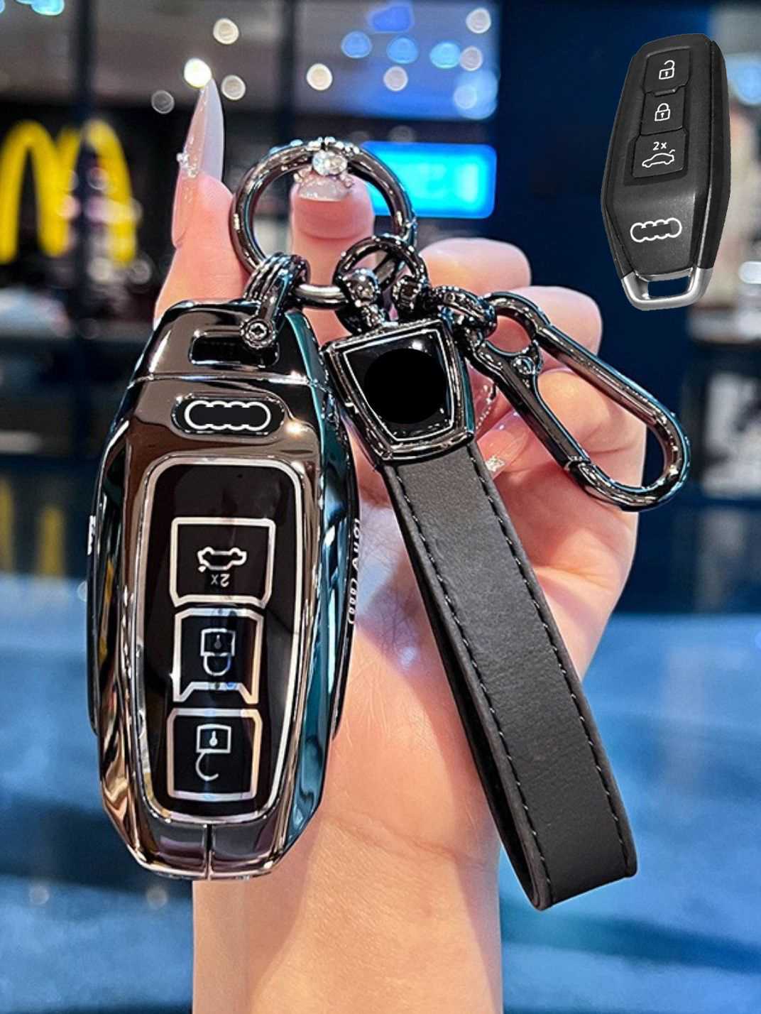 Heavy-Duty Zinc Alloy Audi Key Fob Cover