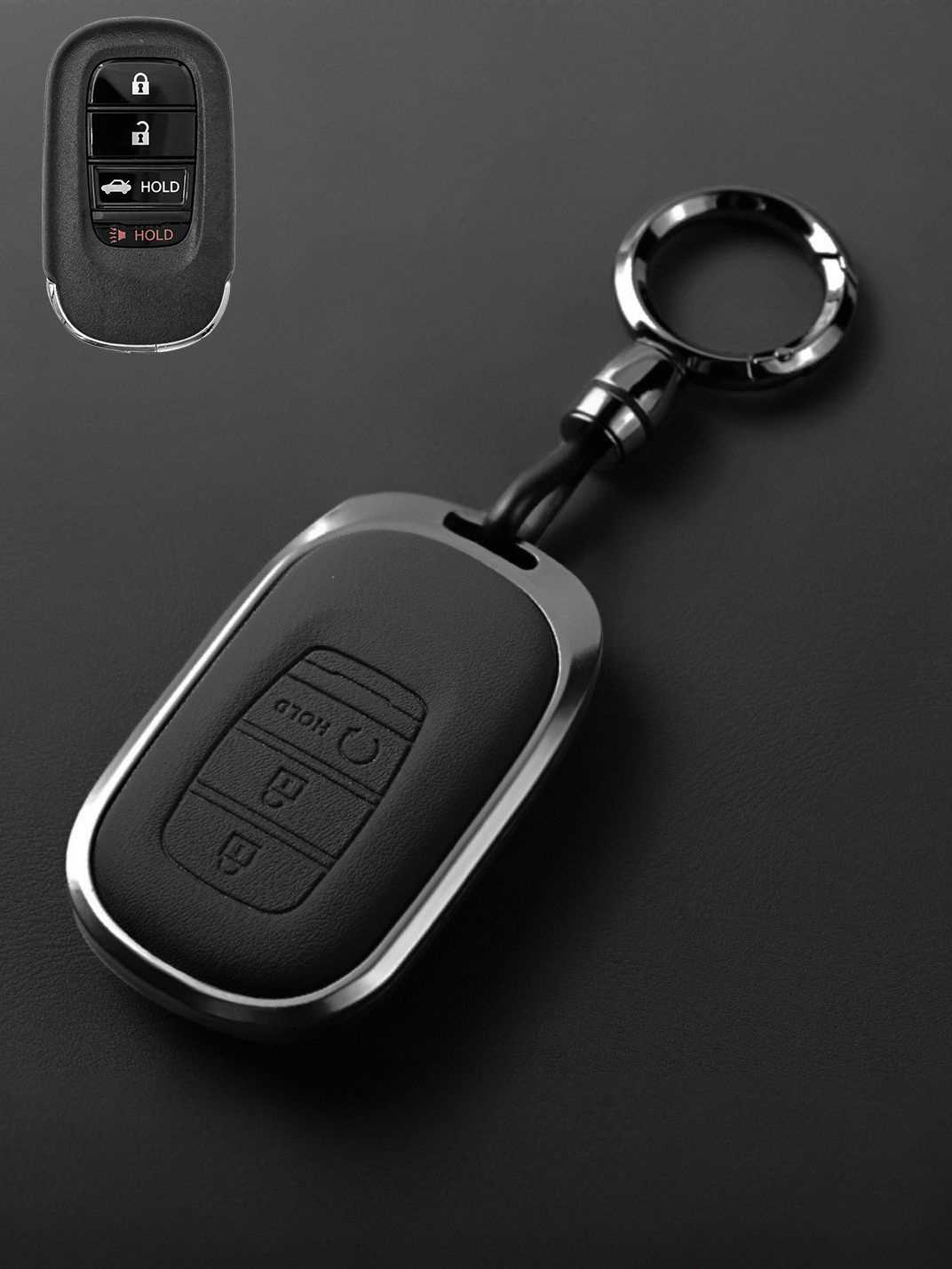 Premium Genuine Leather Honda Key Cover