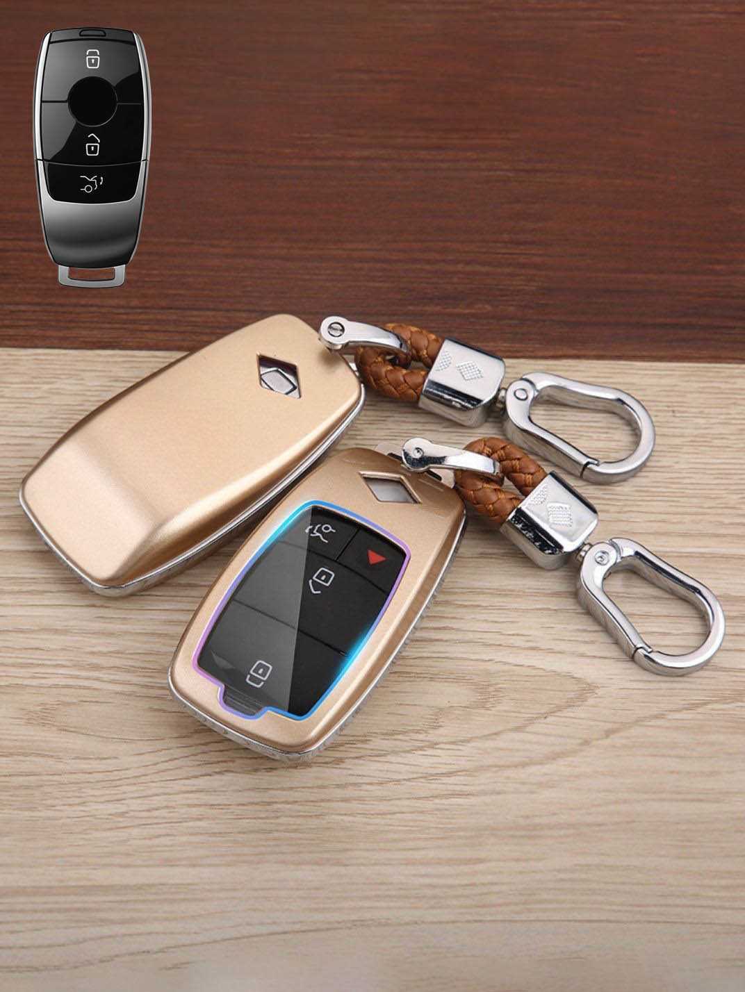 Premium Visible-Button Mercedes-Benz Key Shell