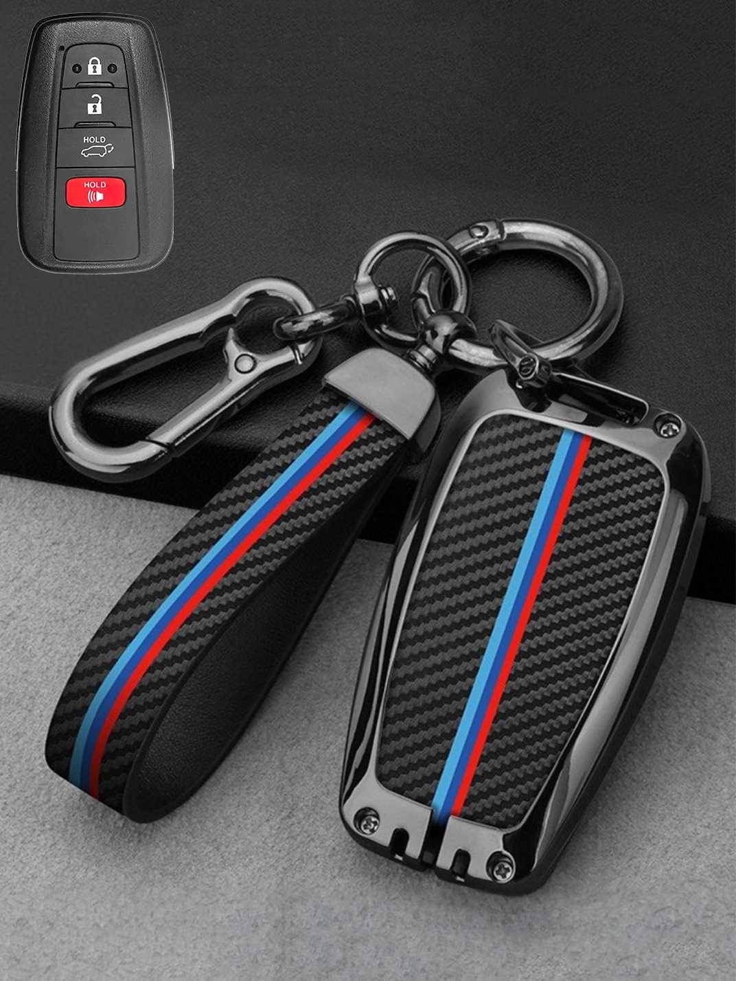 Visible Button Toyota Key Protector Shell