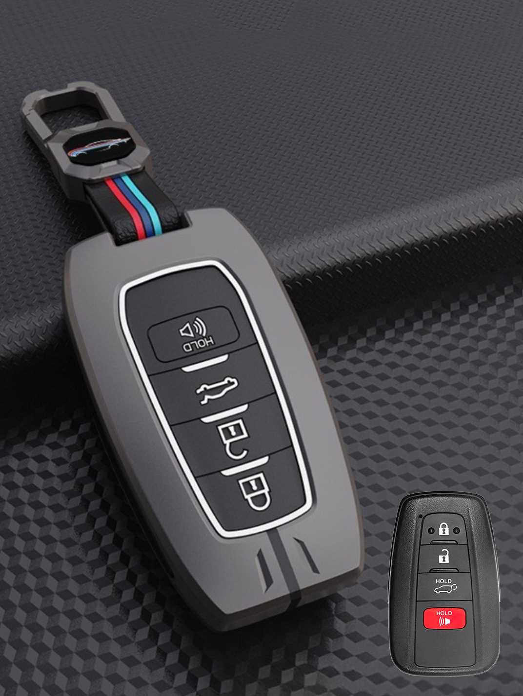 Luxury Colored Alloy Toyota Key Fob Case
