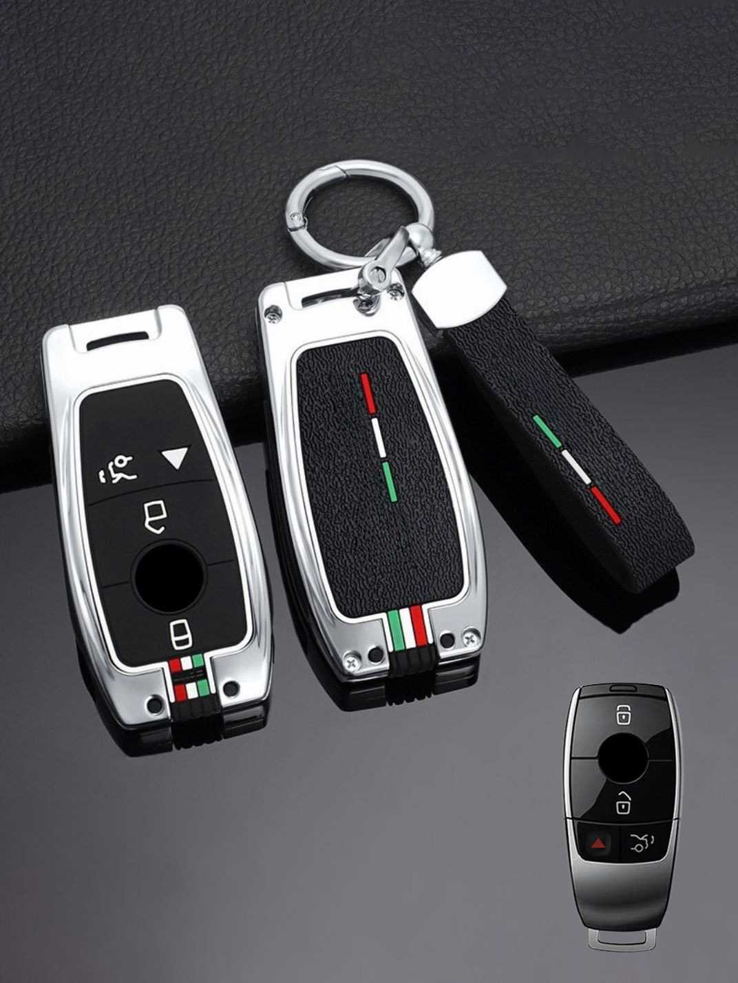 Heavy-Duty Zinc Alloy Mercedes Key Fob Cover