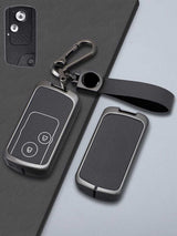 Honda Key Genuine Leather & Metal Frame