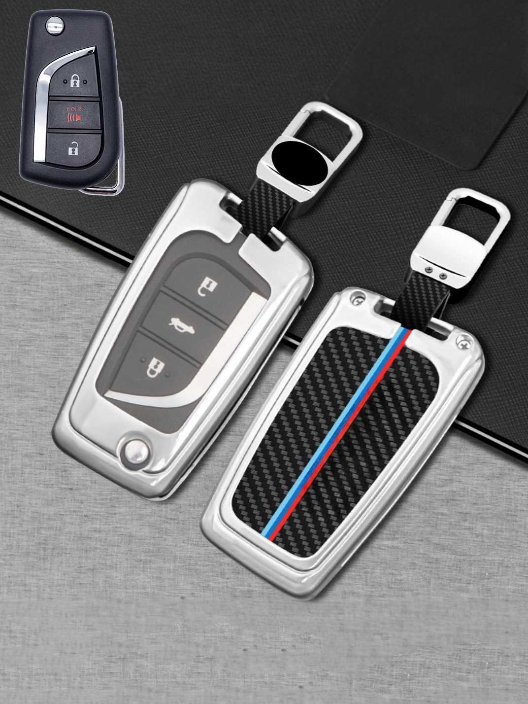 Visible Button Toyota Key Protector Shell